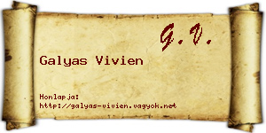 Galyas Vivien névjegykártya